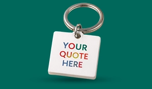 Minimal Quote Keychains