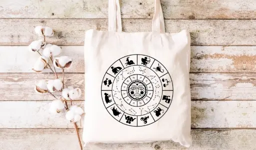 Zodiac-Themed Tote Bags