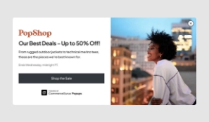 Entry and Exit Pop Ups